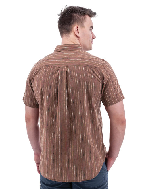Hawke Organic Cotton Striped Shirt studio back