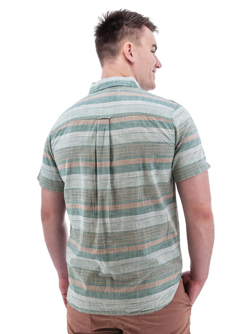 Hawke Organic Cotton Striped Shirt studio back