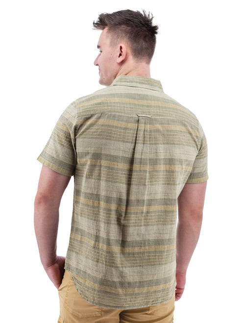 Hawke Organic Cotton Striped Shirt studio back