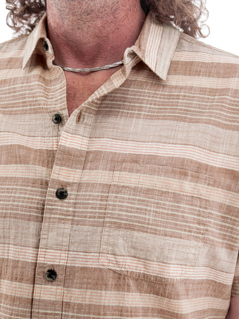 Hawke Organic Cotton Striped Shirt studio alt 2