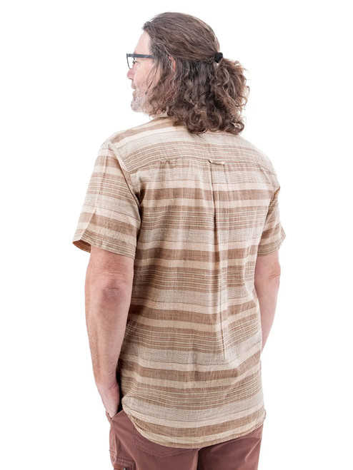Hawke Organic Cotton Striped Shirt studio back