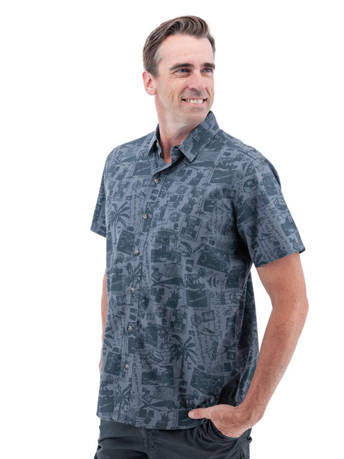 Duke Vintage Vacation Print Shirt studio