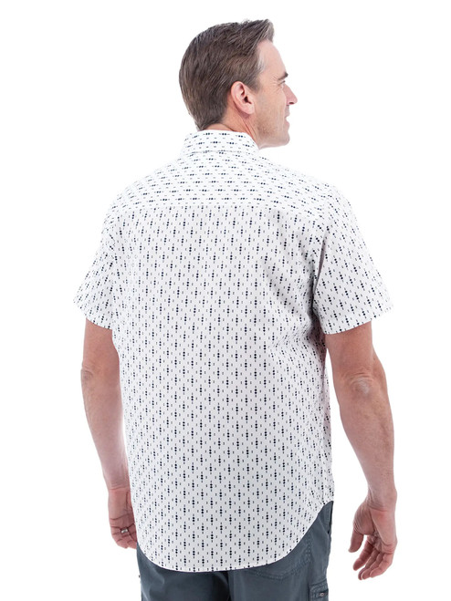 Nixon Organic Cotton Geo Print Shirt studio back