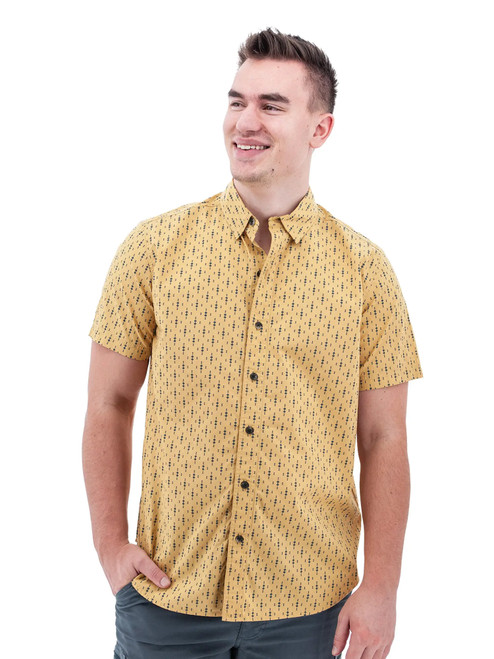 Nixon Organic Cotton Geo Print Shirt studio alt 1