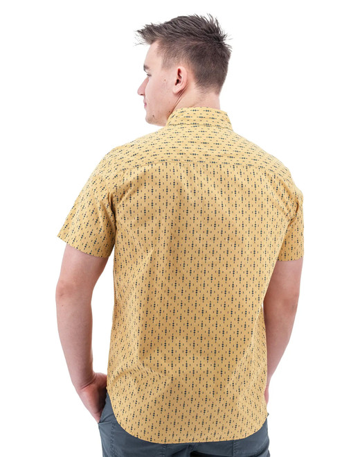 Nixon Organic Cotton Geo Print Shirt studio back