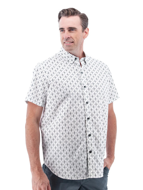 Nixon Organic Cotton Geo Print Shirt studio