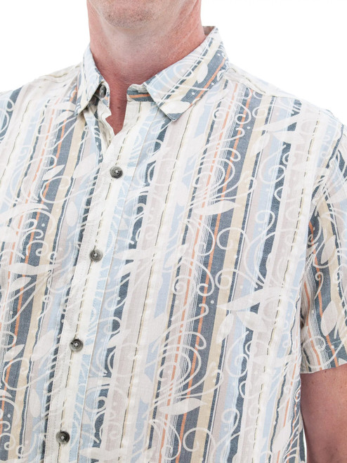 Rory Overprint Striped Shirt studio alt 2