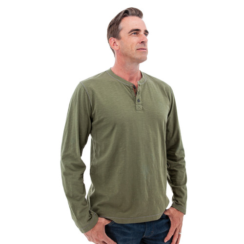 Dominic Organic Cotton Henley studio