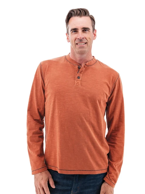 Dominic Organic Cotton Henley studio
