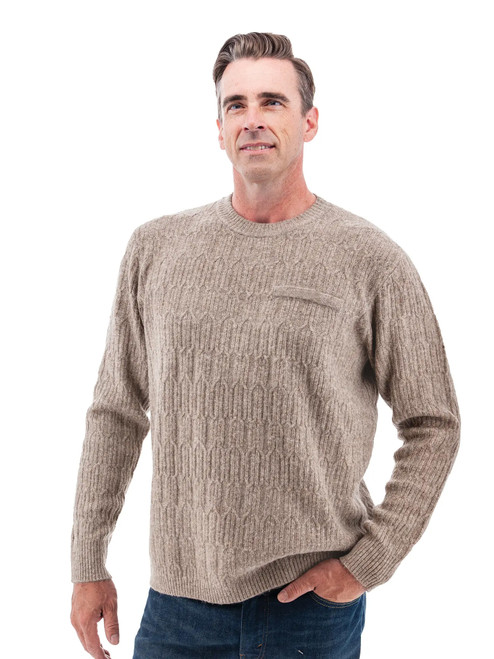 Wade Classic Cable Knit Sweater studio
