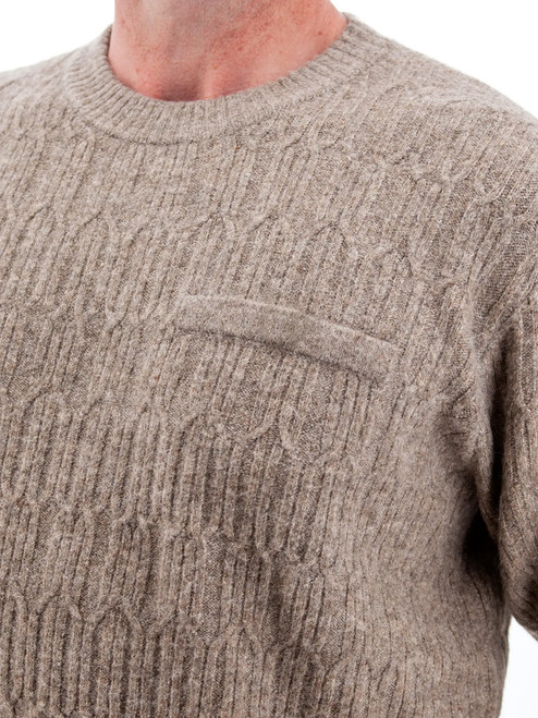 Wade Classic Cable Knit Sweater studio alt 2