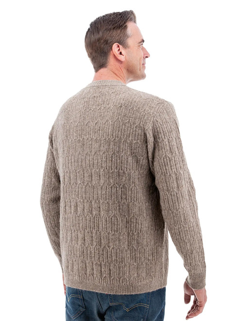 Wade Classic Cable Knit Sweater studio back