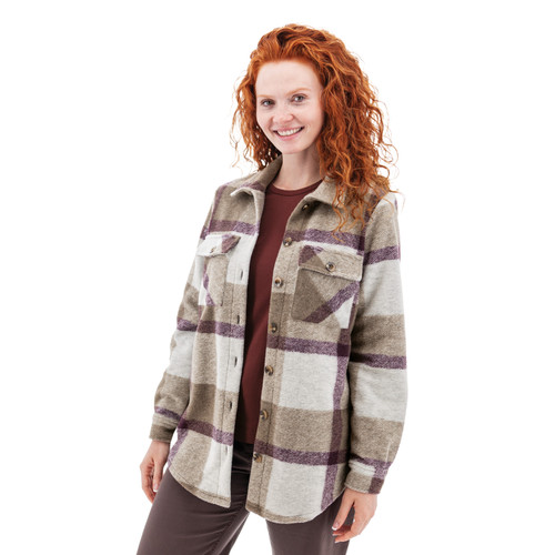 Stevi Plaid Shirt Jacket studio