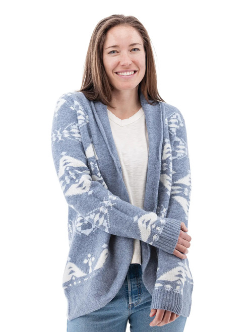 Willa Southwestern Shawl Collar Cardigan studio alt 1