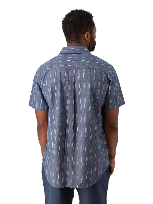 Hawke Organic Cotton Shirt Midnight Blue back