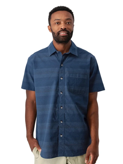 Hawke Organic Cotton Shirt Dark Blue