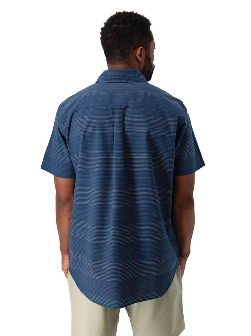Hawke Organic Cotton Shirt Dark Blue back