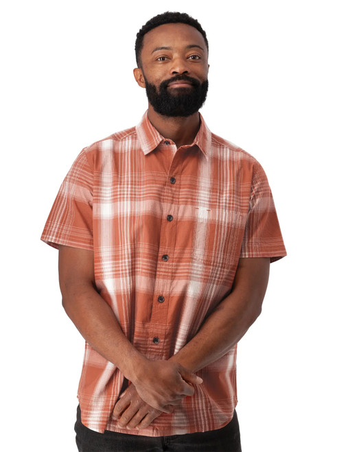 Hawke Organic Cotton Shirt Potters Clay Red alt 1