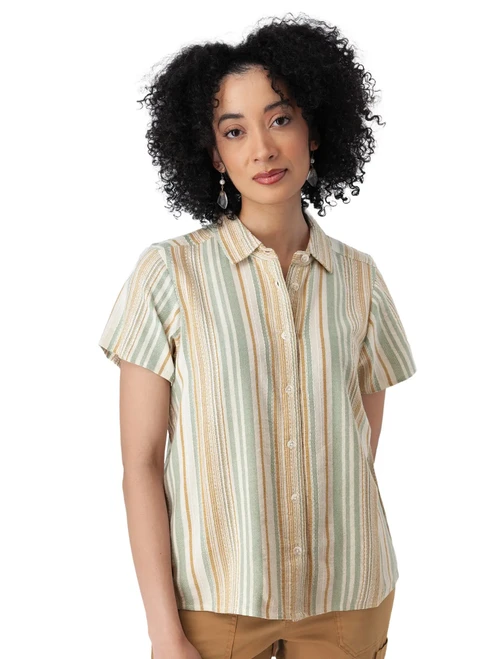 Jacey Spread Collar Top Ceramic