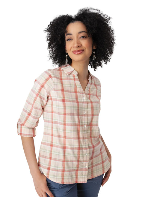 Plumas Y-Neck Shirt Pink alt 1
