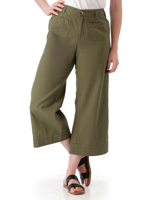 Harris Cotton Ripstop Wide Leg Pant Four Leaf Clover