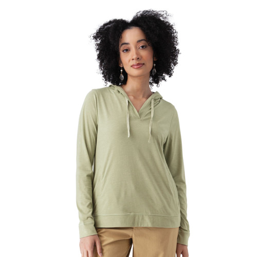 Mari Pull-On Hoodie Reseda Green