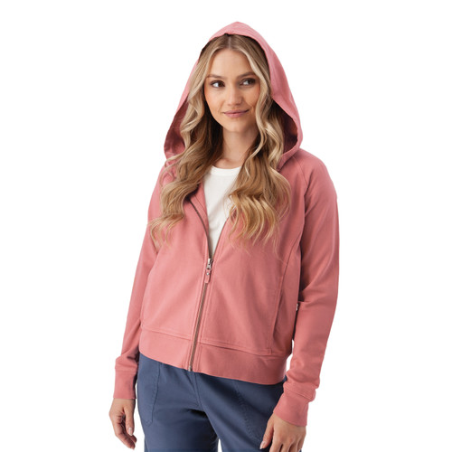 Inola Zip Up Hoodie Dusty Rose Pink