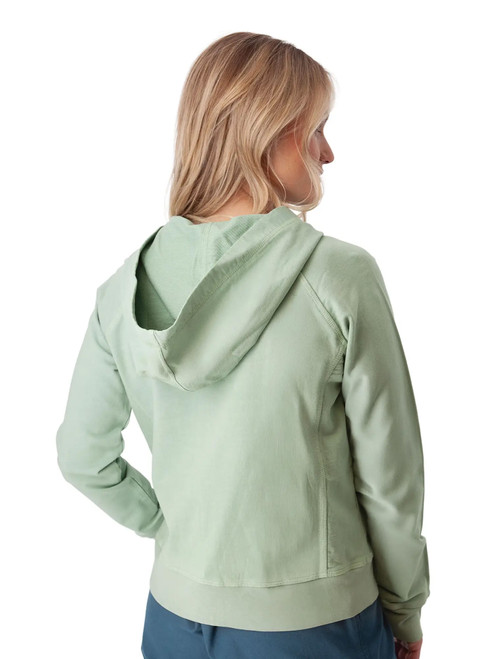 Inola Zip Up Hoodie Jadeite Green back