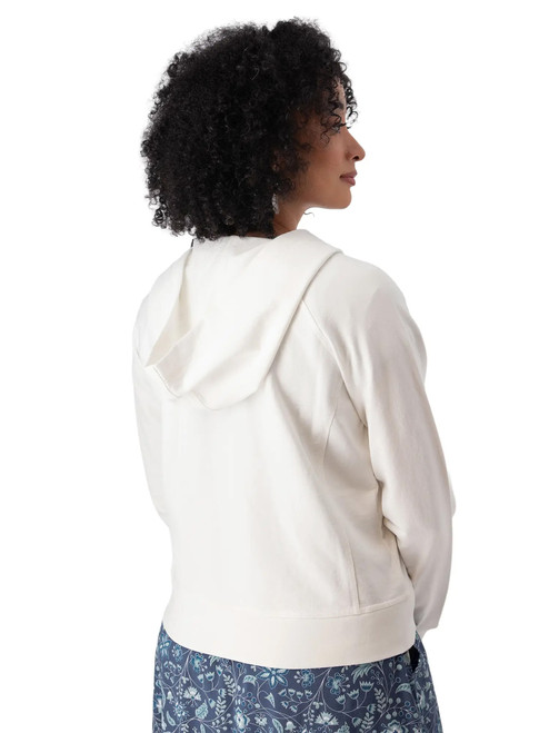 Inola Zip Up Hoodie White back