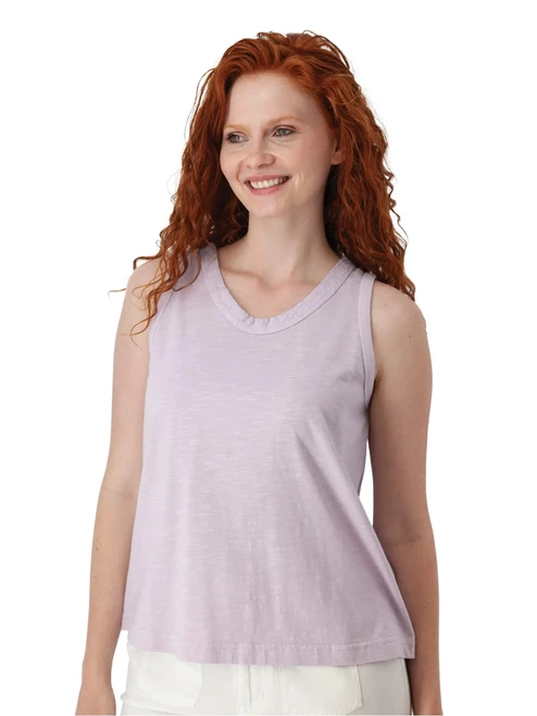 Finley V-Neck Tank Top Orchid Petal Purple