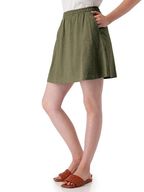 Finley Pull-On Skirt Four Leaf Clover Green