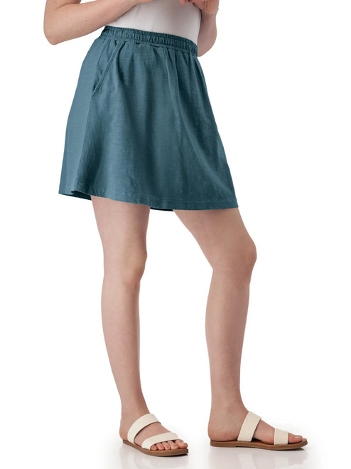 Finley Pull-On Skirt Mallard Blue