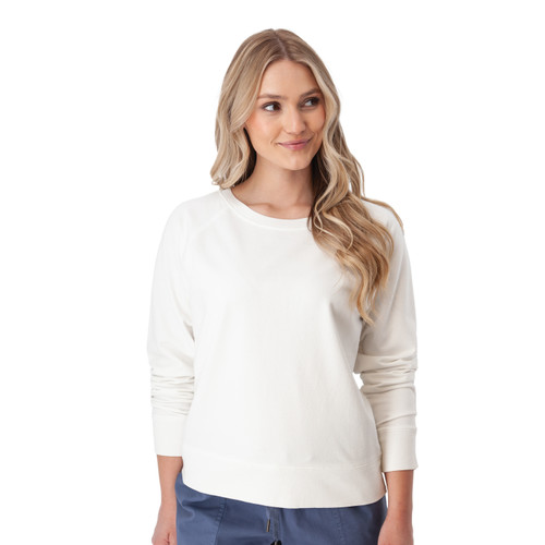 Inola Raglan Sleeve Sweatshirt White