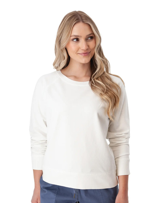 Inola Raglan Sleeve Sweatshirt White