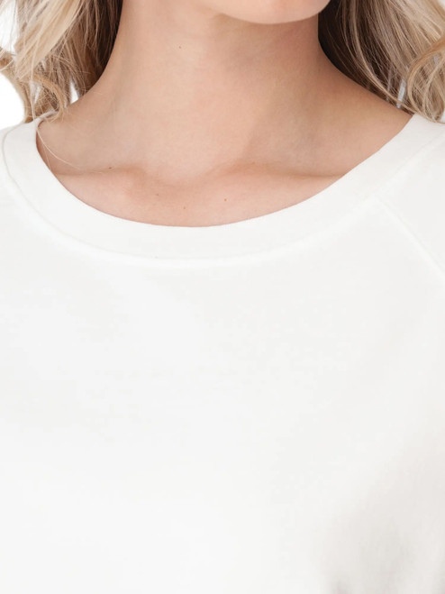 Inola Raglan Sleeve Sweatshirt White detail