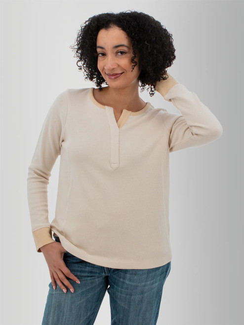 Moonlace Organic Cotton Contrast Top studio