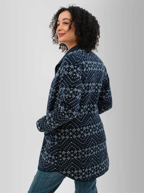 Lucy Drift Reversible Microfleece Jacket studio back