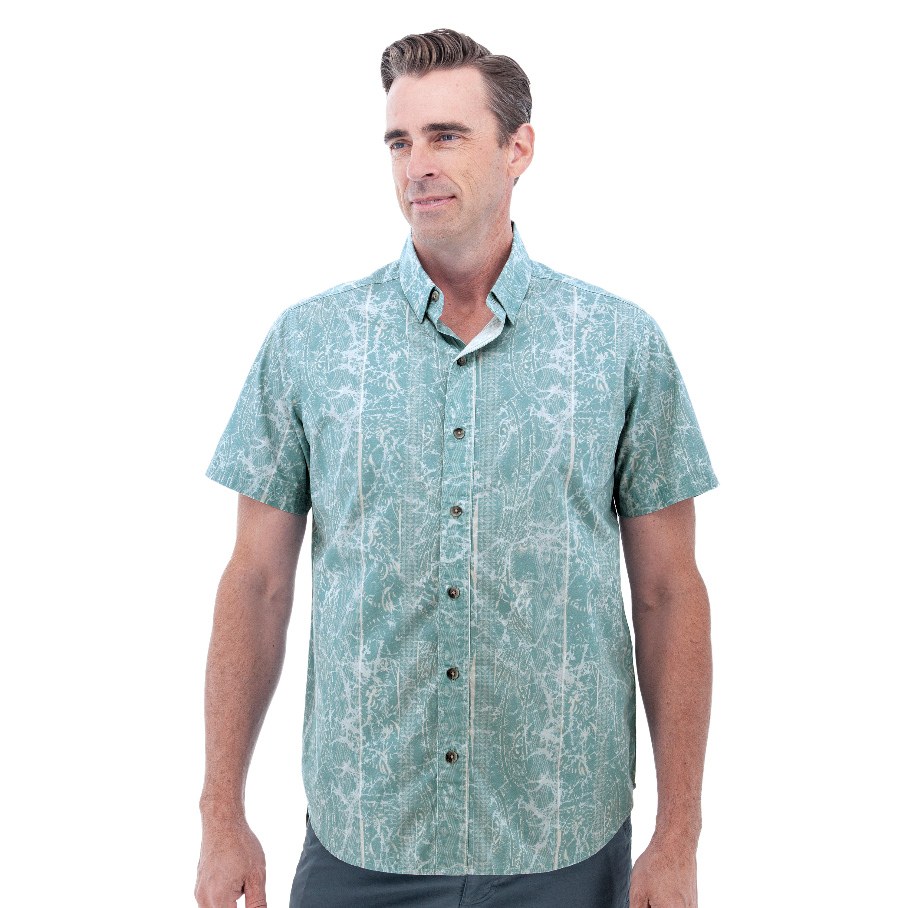 Archie Organic Tropical Print Shirt