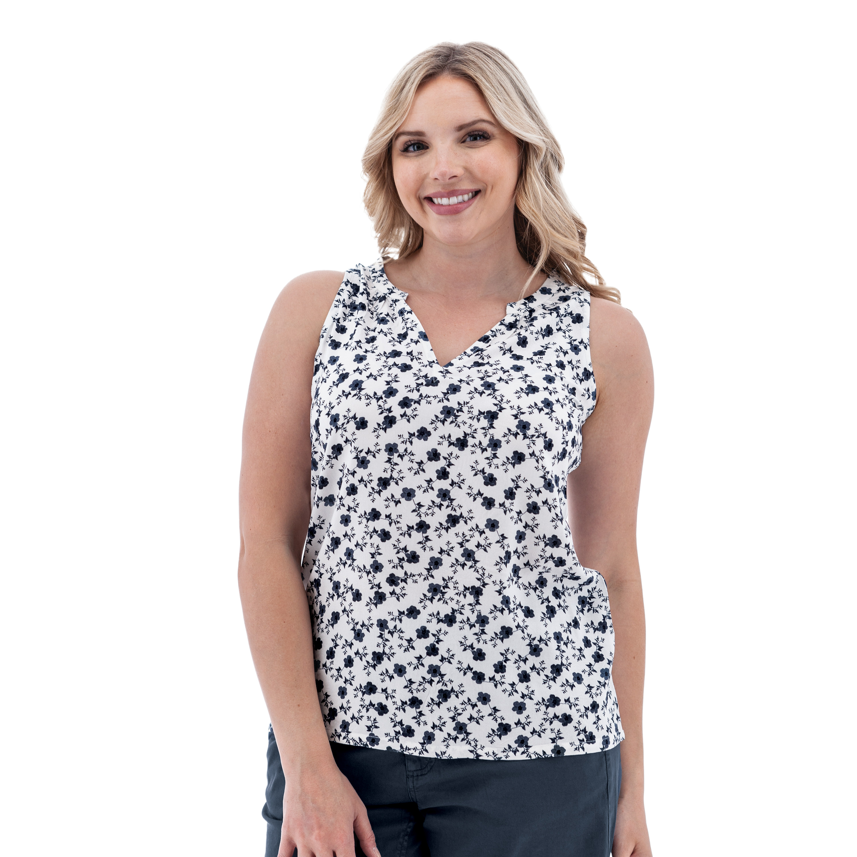 Fleur Sleeveless Print Blouse