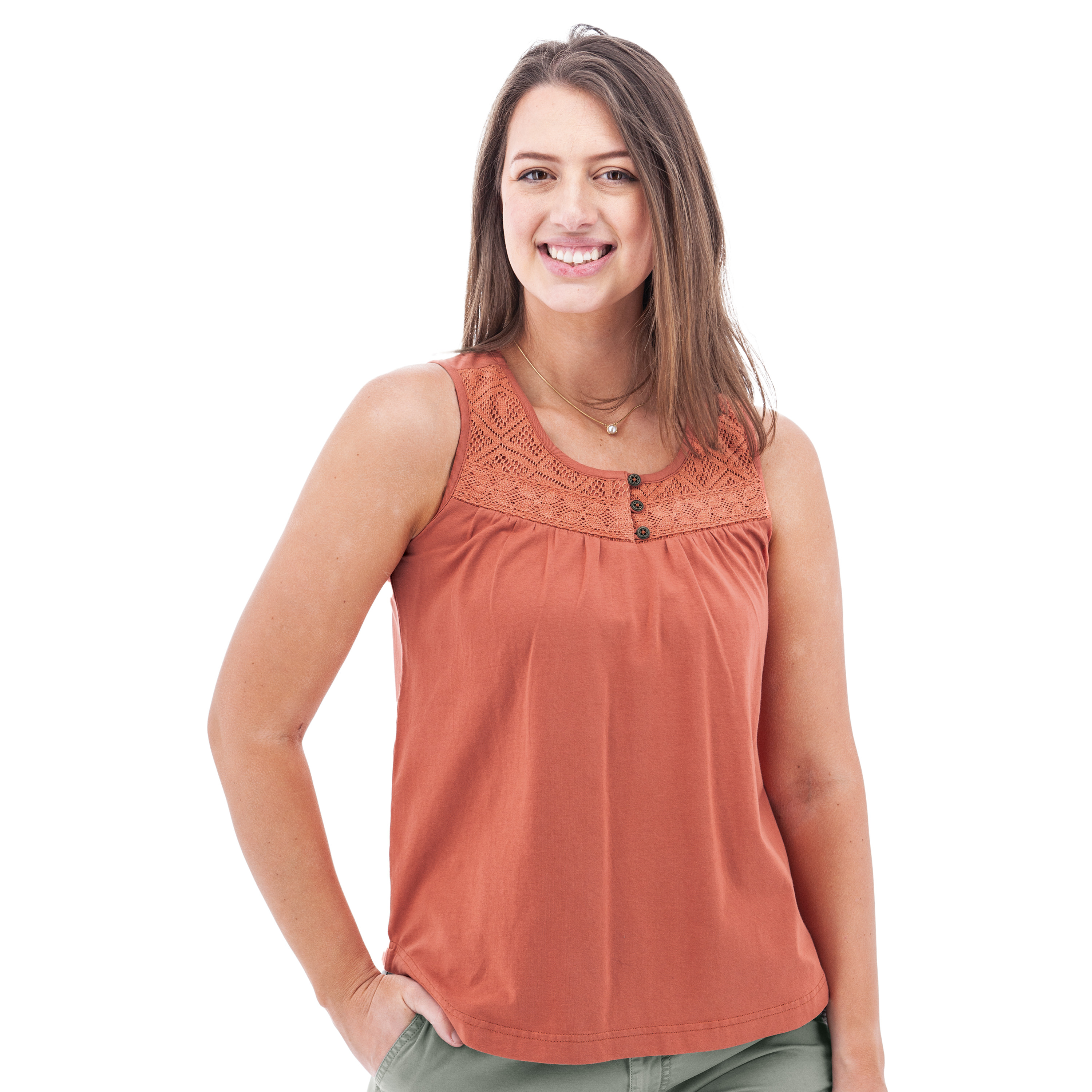Trinity Organic Crochet Tank Top