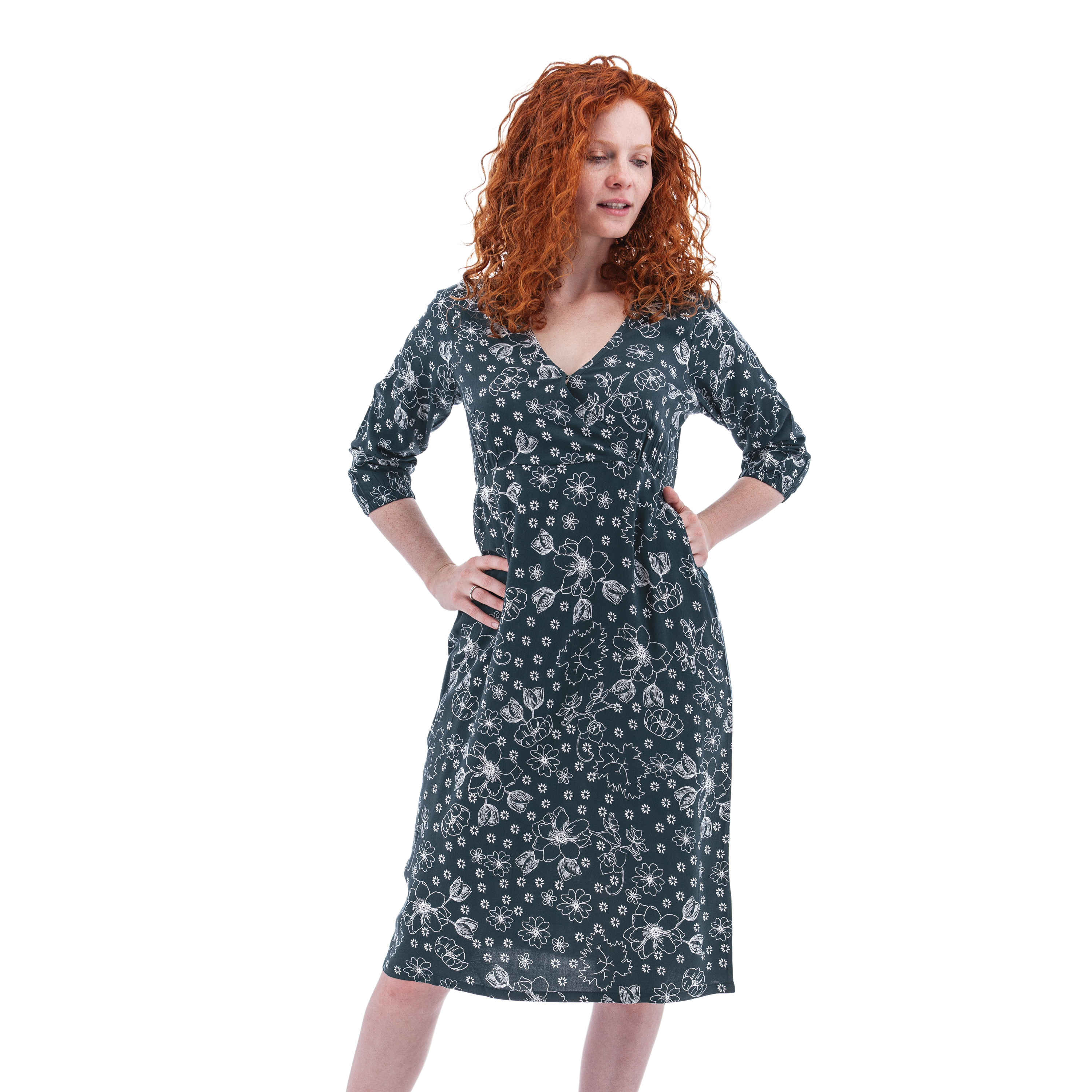 Keara Floral Midi Dress