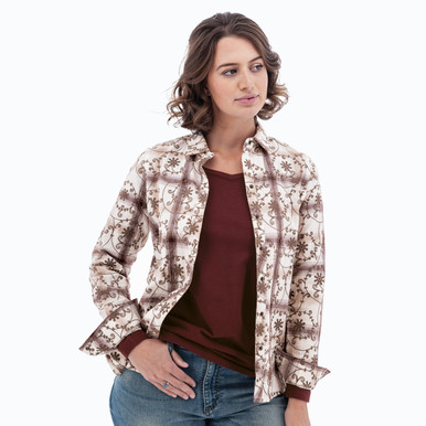 Jordyn Organic Embroidered Snap Shirt