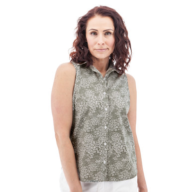 Daisy Organic Print Tank Top