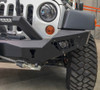 JK Predator bull bar with bolt on stealth hoop, and factory fog light fits each wing