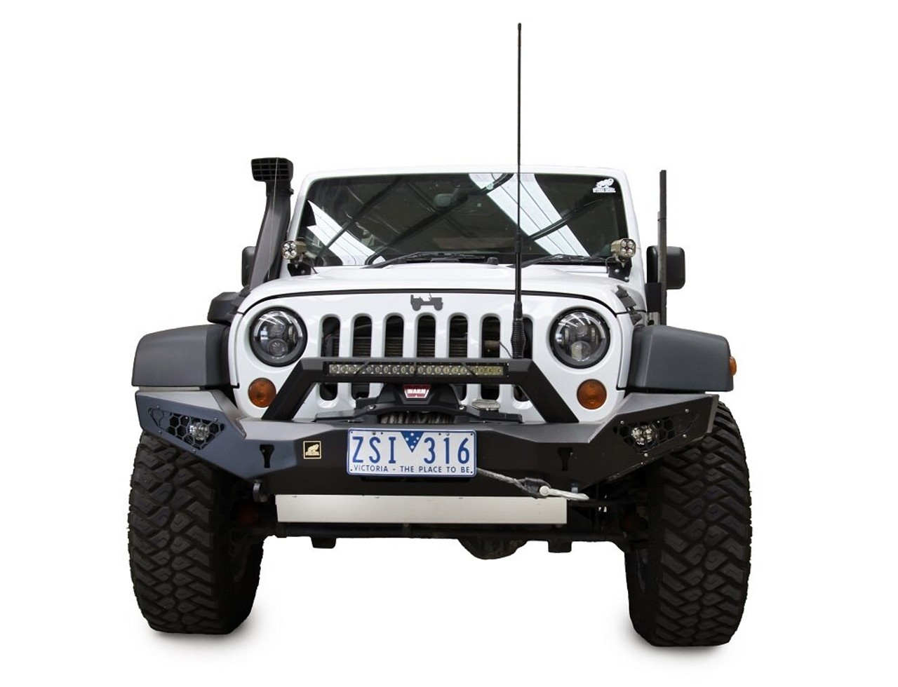 JK Predator bull bar with bolt on stealth hoop