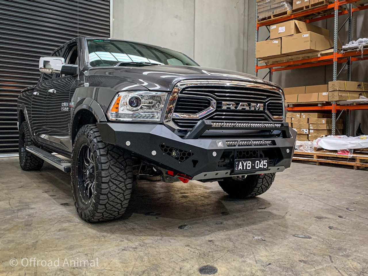 Ram Predator bar with Optional stealth hoop and light bars