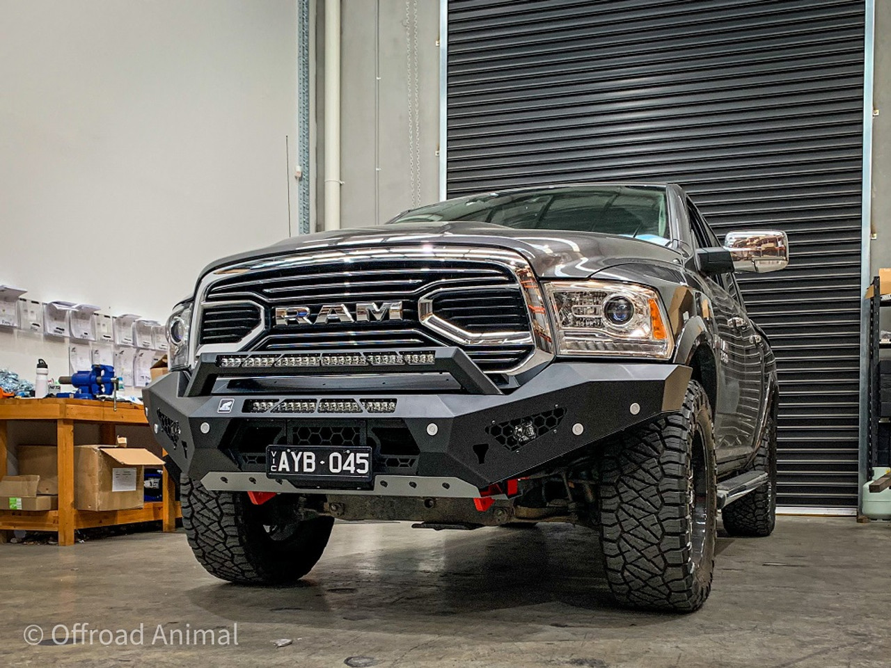 Ram Predator bar with Optional stealth hoop and light bars