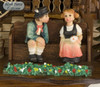 638T Musical Kissing Couple Chalet 1 Day Cuckoo Clock