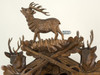8637-4T Hones 8 Day Standing Stag Hunters Cuckoo Clock