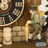 160 Peddler and Chimney Sweep Chalet 1 Day Cuckoo Clock